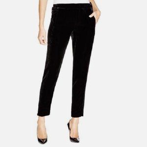 Theory Thorene Silk Velvet Joggers in Black